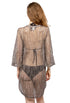 V-NECK BELL SLEEVE TUNIC - SHALE